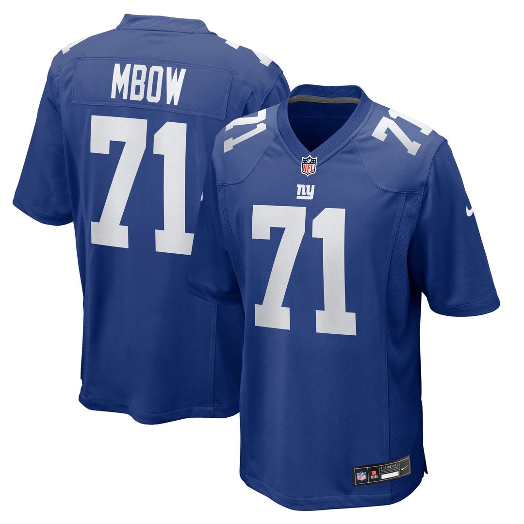 Marcus Mbow New York Giants Nike Royal Team Game Jersey