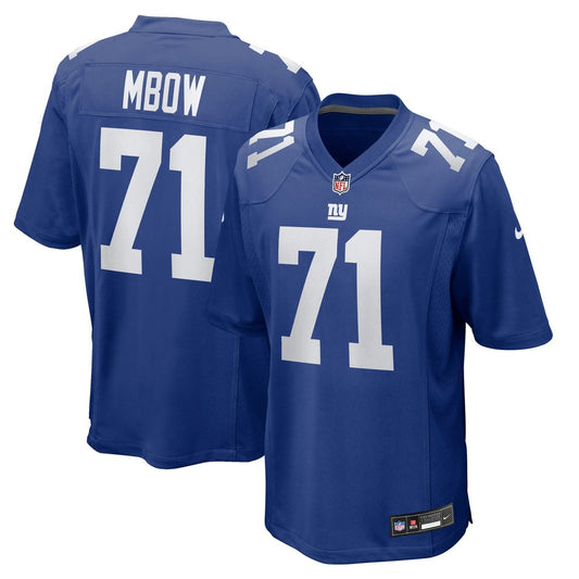 Marcus Mbow New York Giants Nike Royal Team Game Jersey