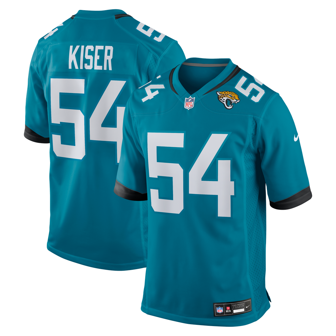 Jack Kiser Jacksonville Jaguars Nike Teal Team Game Jersey