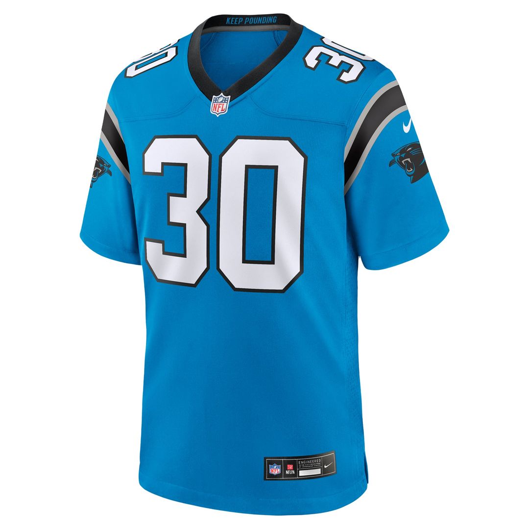 Chuba Hubbard Carolina Panthers Nike Blue Alternate Game Jersey