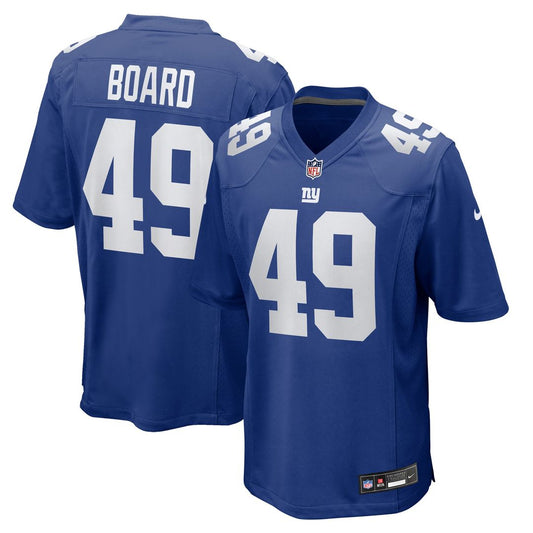 Chris Board New York Giants Nike Royal Team Game Jersey