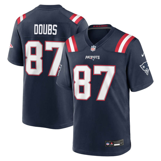 Romeo Doubs New England Patriots Nike Navy Game Jersey