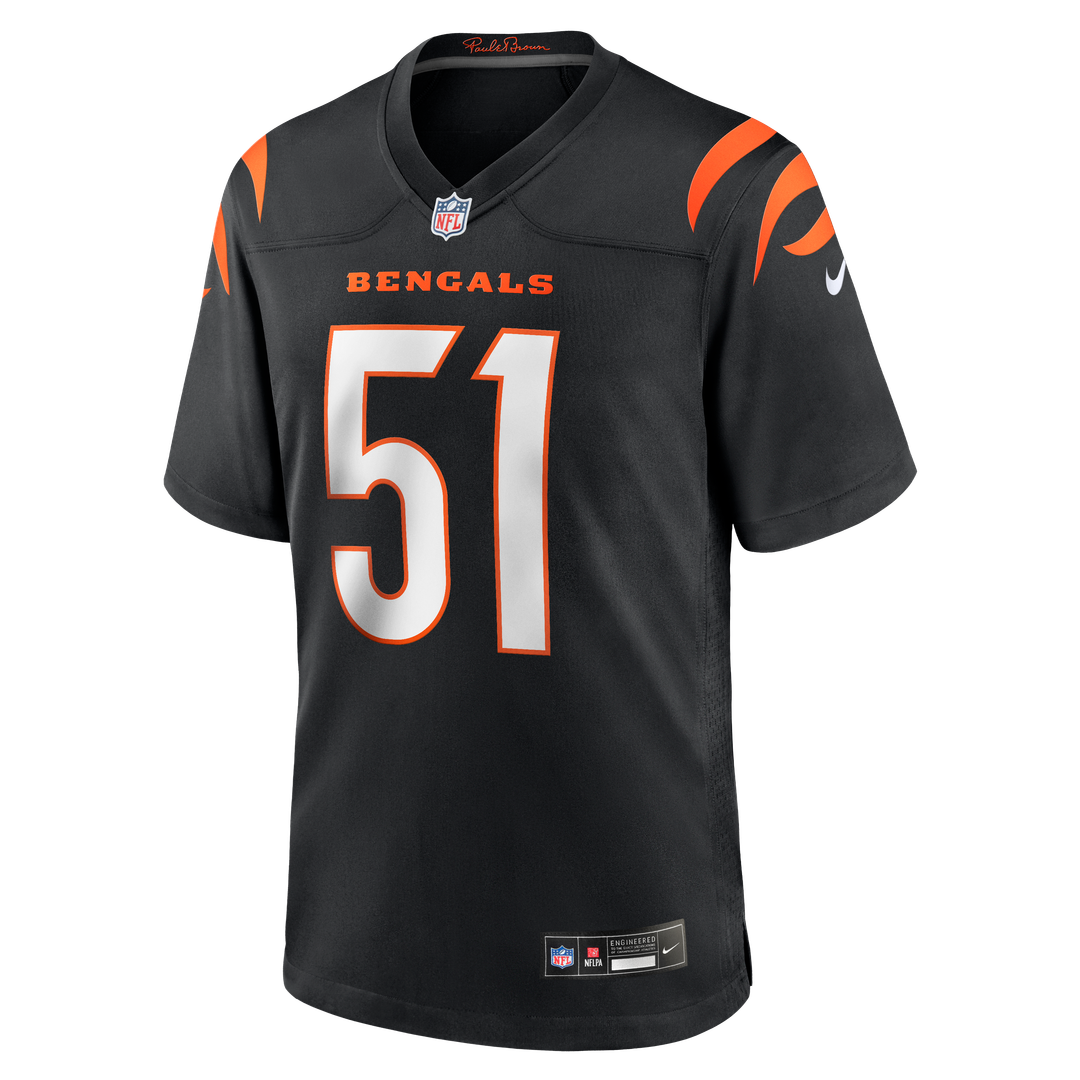 Isaiah Foskey Cincinnati Bengals Nike Black Team Game Jersey