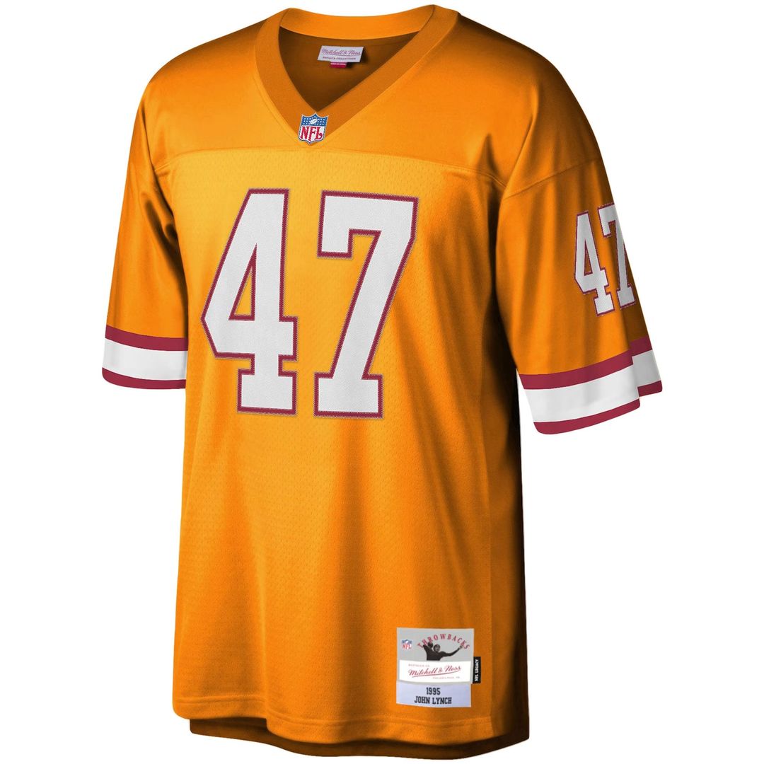 John Lynch Tampa Bay Buccaneers Mitchell & Ness Orange Big & Tall 1995 Legacy Retired Player Jersey