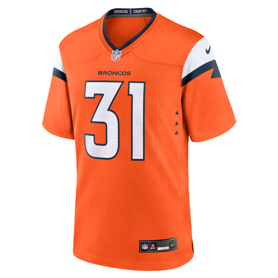 Kris Abrams-Draine Denver Broncos Nike Orange Team Game Jersey