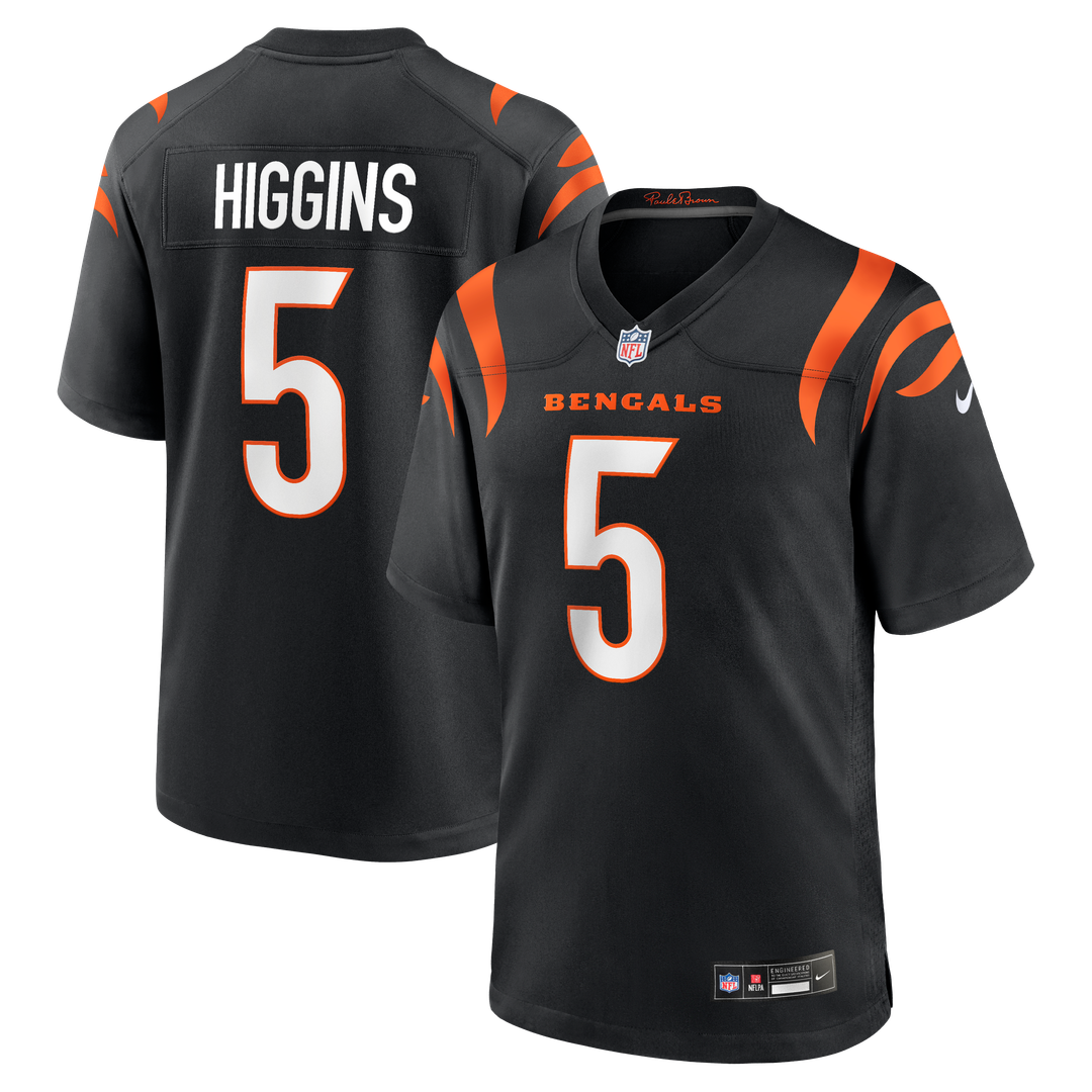 Tee Higgins Cincinnati Bengals Nike Black Game Player Jersey