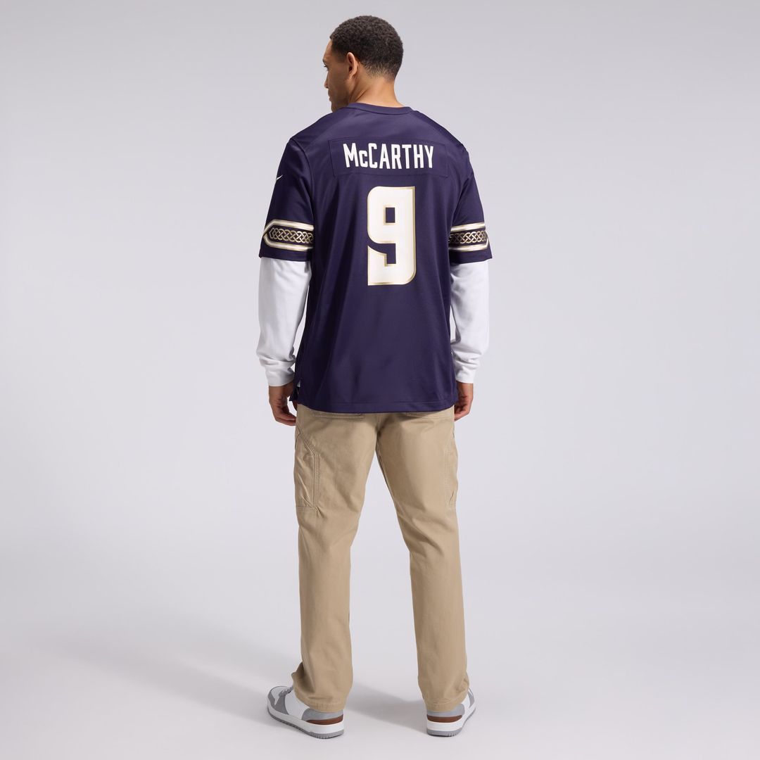 J.J McCarthy Minnesota Vikings Nike Purple 2026 Rivalries Collection Game Jersey