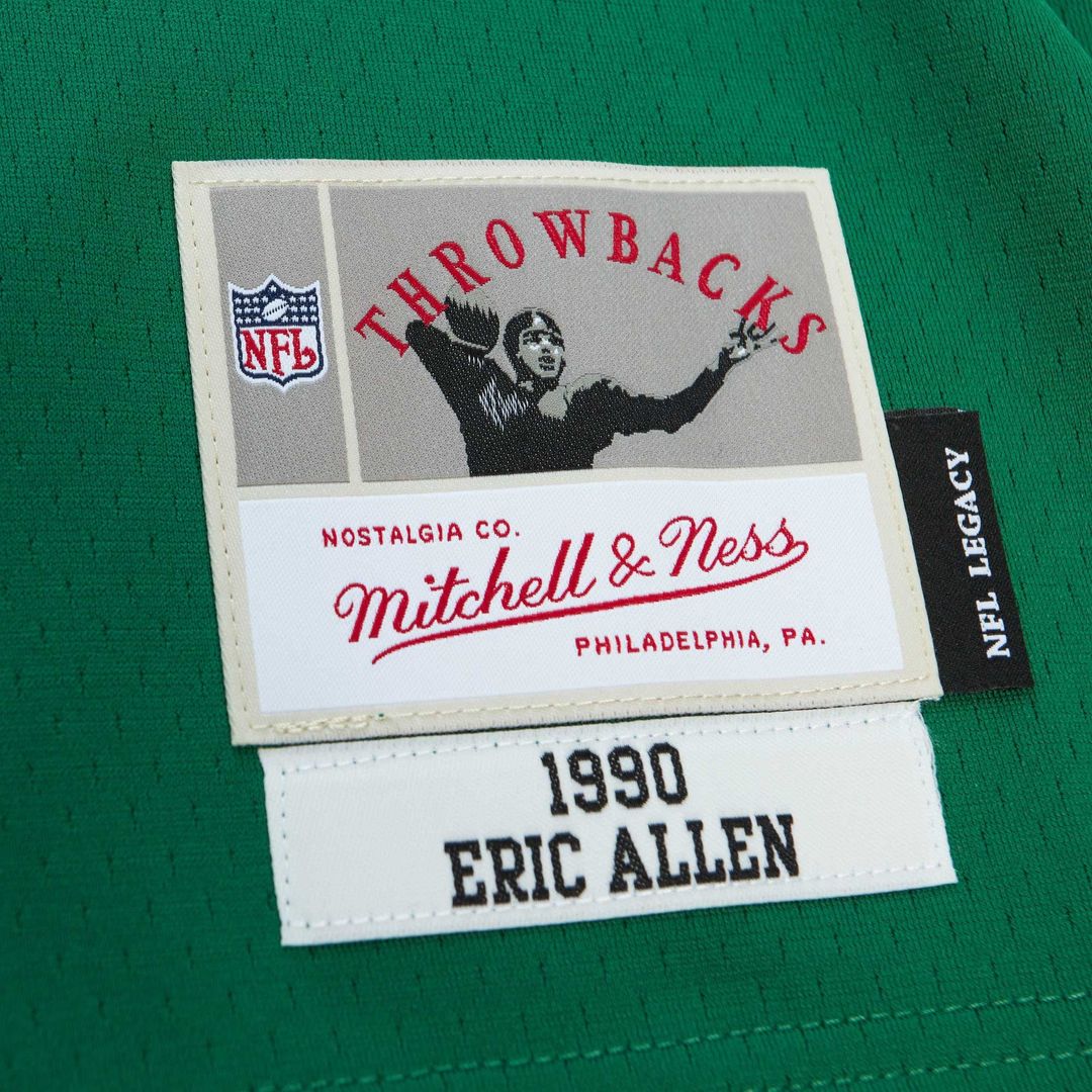 Eric Allen Philadelphia Eagles Mitchell & Ness Kelly Green Legacy Replica Jersey