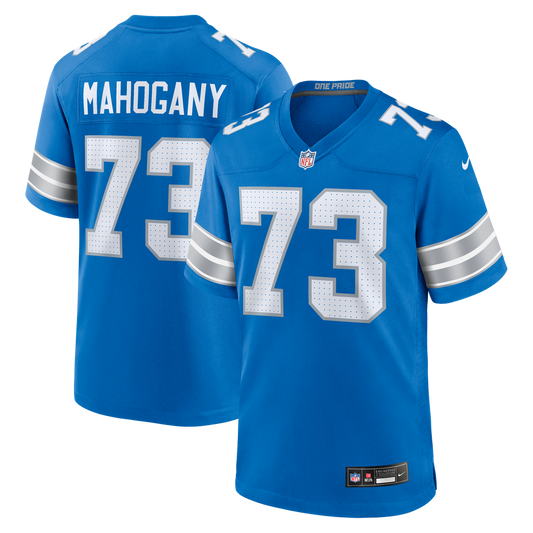 Christian Mahogany Detroit Lions Nike Blue Team Game Jersey