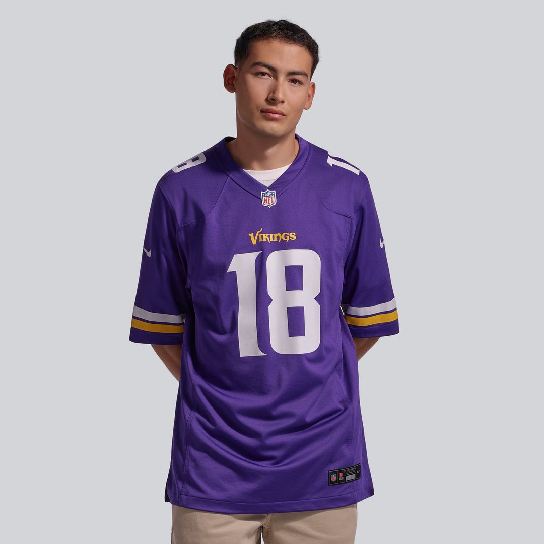 Justin Jefferson Minnesota Vikings Nike Purple Player Game Jersey