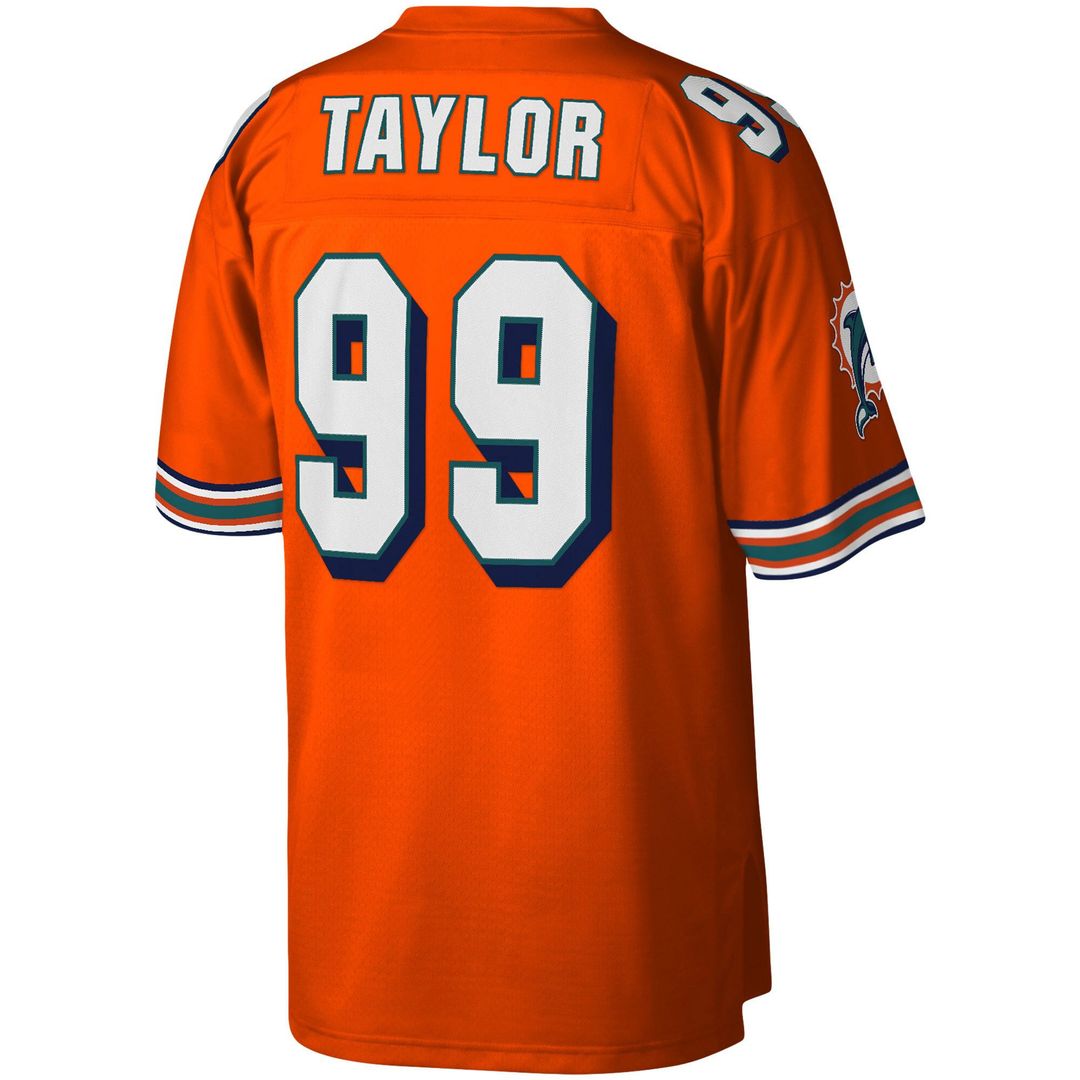 Jason Taylor Miami Dolphins Mitchell & Ness Orange Big & Tall 2004 Retired Player Replica Jersey
