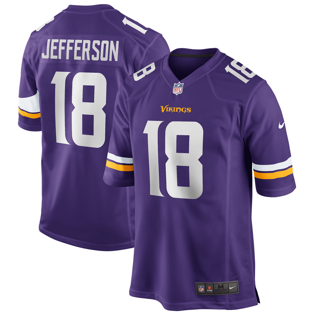 Justin Jefferson Minnesota Vikings Nike Purple Player Game Jersey