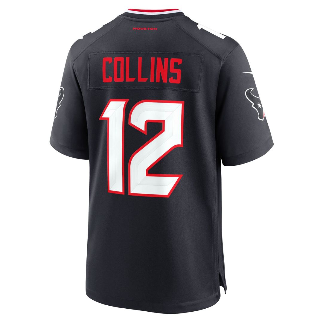 Nico Collins Houston Texans Nike Red Alternate Game Jersey