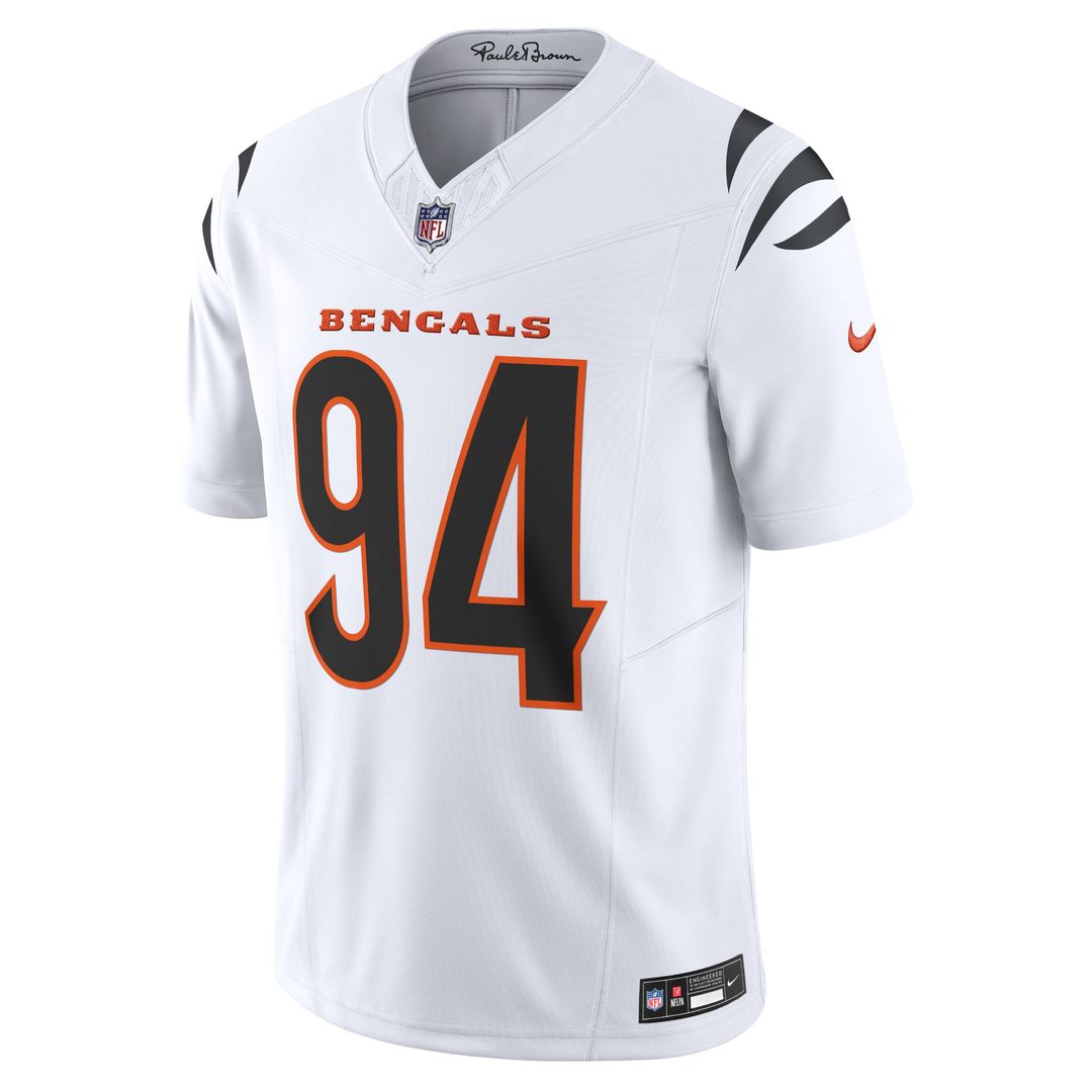Sam Hubbard Cincinnati Bengals Nike White Vapor F.U.S.E. Limited Jersey