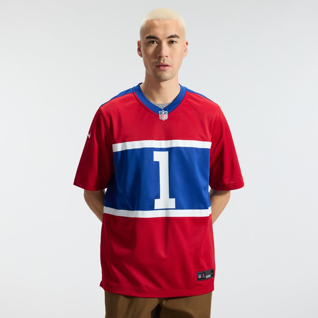 Malik Nabers New York Giants Nike Century Red Alternate Game Jersey