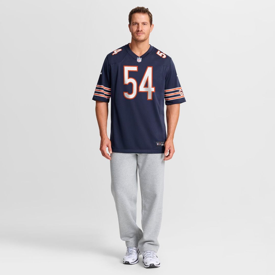 Logan Jones Chicago Bears Nike Navy Team Game Jersey