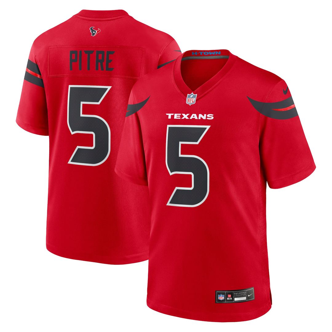 Jalen Pitre Houston Texans Nike Red Alternate Game Jersey