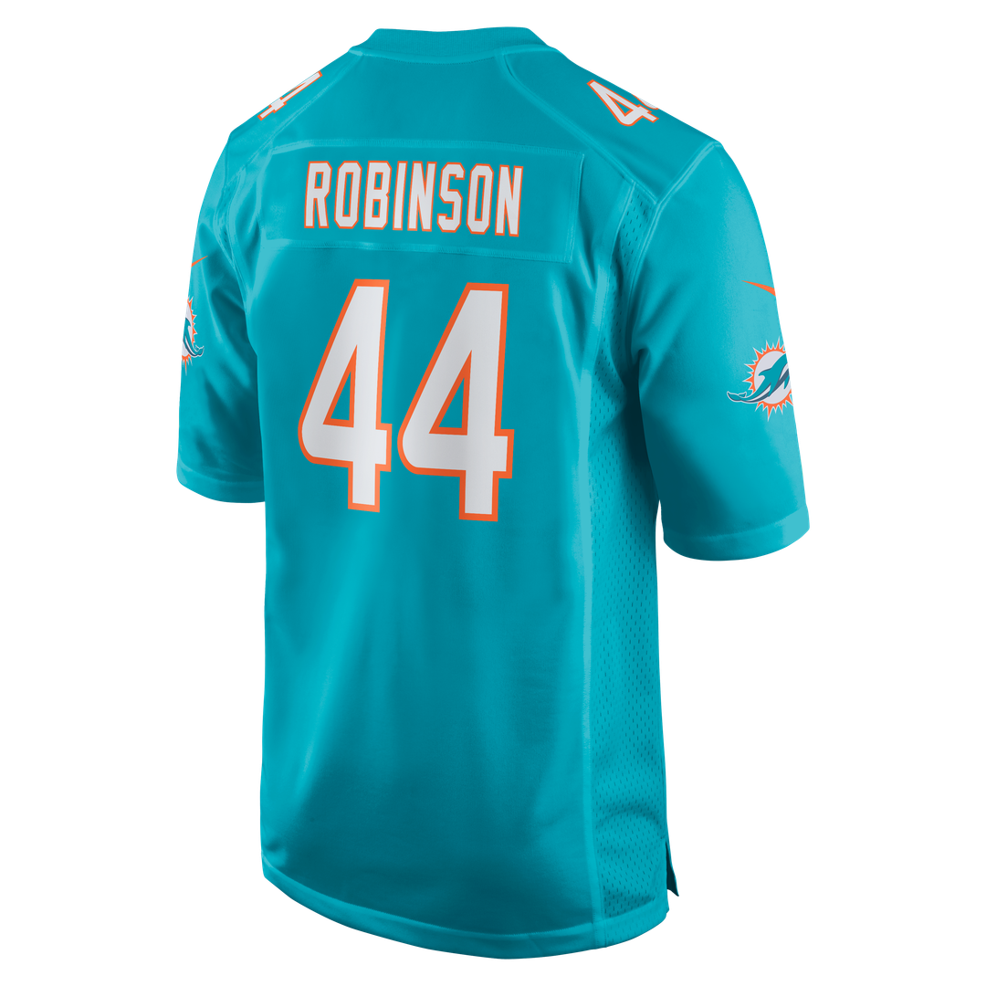 Chop Robinson Miami Dolphins Nike Aqua Player Game Jersey