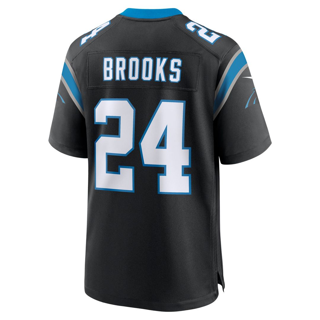 Jonathon Brooks Carolina Panthers Nike Black Game Jersey
