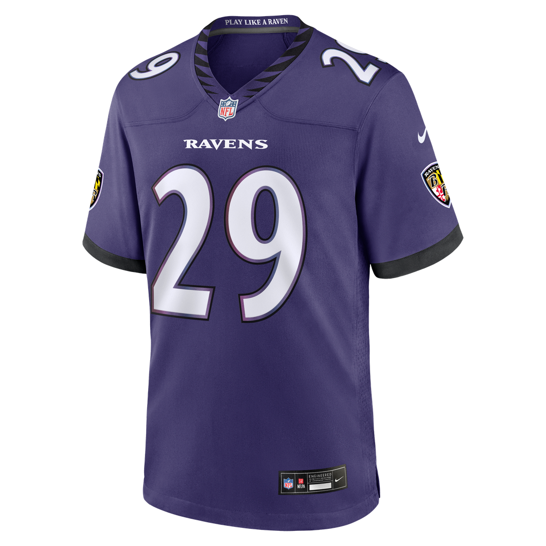 Chandler Rivers Baltimore Ravens Nike Purple Team Game Jersey