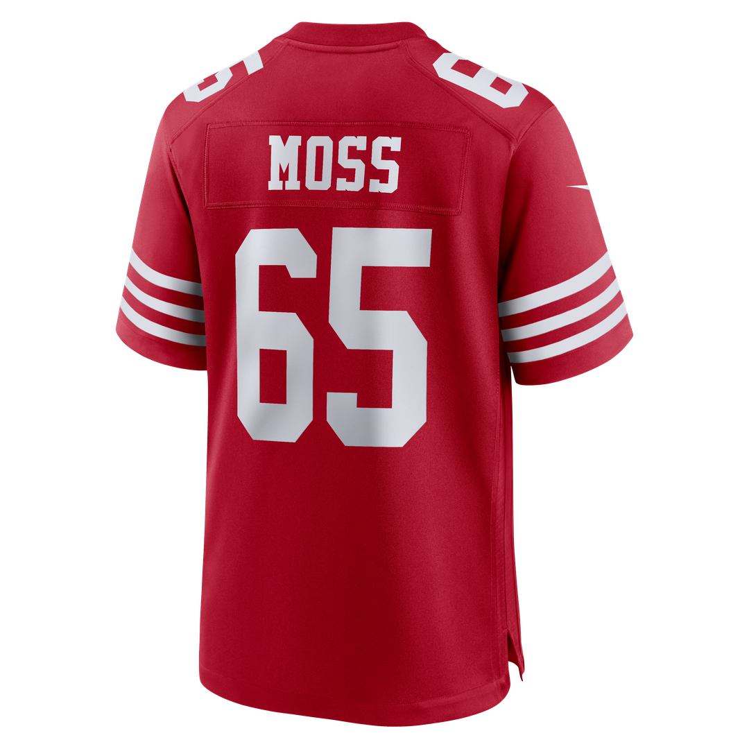 Drew Moss San Francisco 49ers Nike Scarlet Team Game Jersey