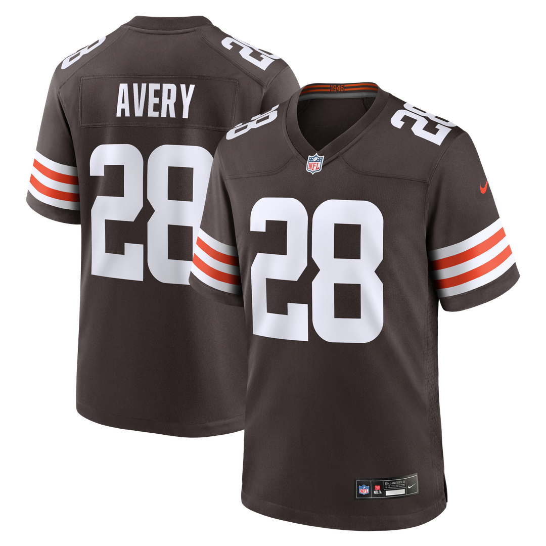 Tre Avery Cleveland Browns Nike Brown Team Game Jersey