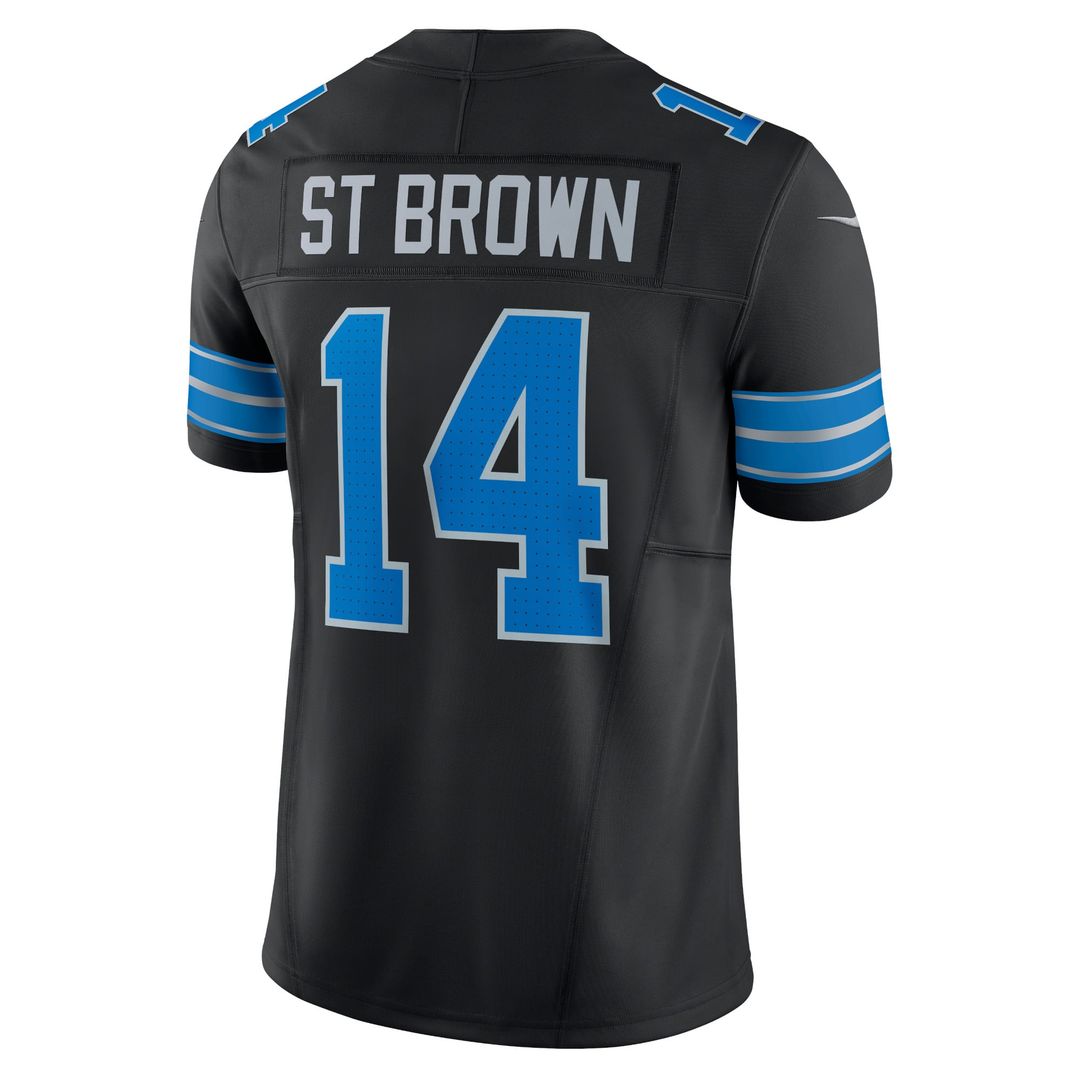 Amon-Ra St. Brown Detroit Lions Nike Black 2nd Alternate Vapor F.U.S.E. Limited Jersey