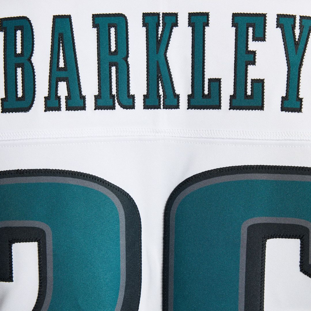 Saquon Barkley Philadelphia Eagles Nike White Vapor F.U.S.E. Stitched Limited Jersey