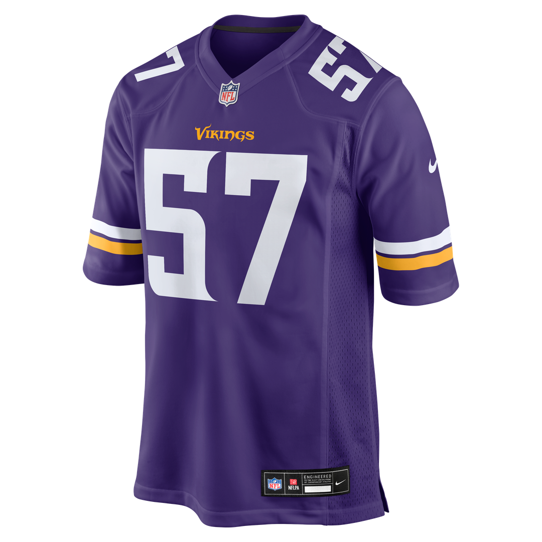 Chaz Chambliss Minnesota Vikings Nike Purple Team Game Jersey