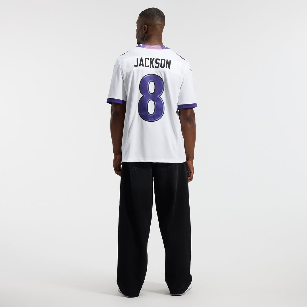 Lamar Jackson Baltimore Ravens Nike White Vapor F.U.S.E. Stitched Limited Jersey