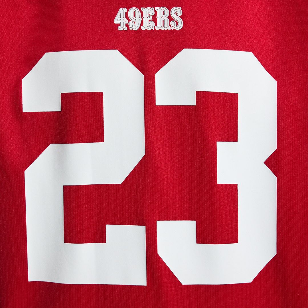 Christian McCaffrey San Francisco 49ers Nike Scarlet Game Player Jersey
