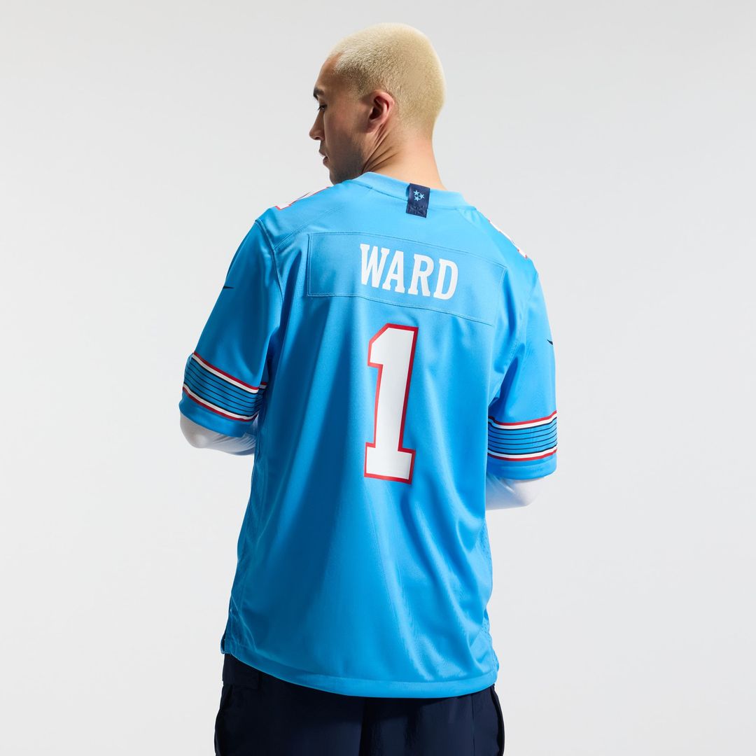 Cameron Ward Tennessee Titans Nike Light Blue Game Jersey