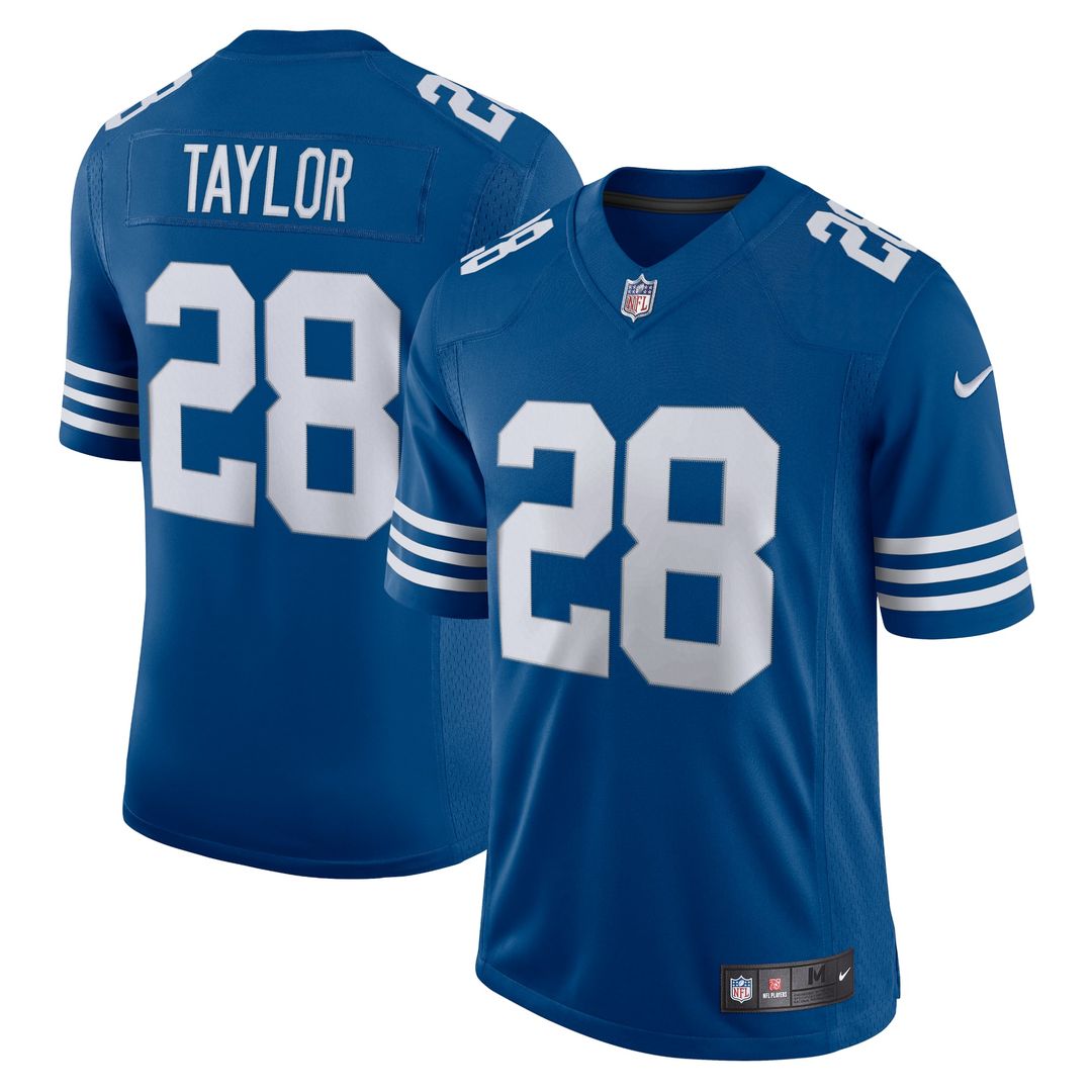 Jonathan Taylor Indianapolis Colts Nike Royal Alternate Vapor Limited Jersey