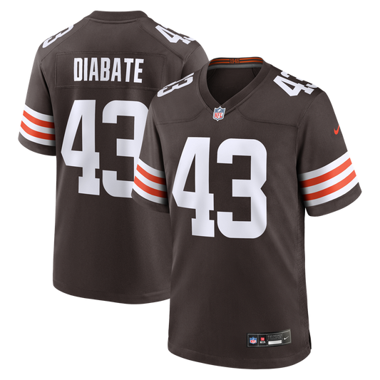 Mohamoud Diabate Cleveland Browns Nike Brown Team Game Jersey