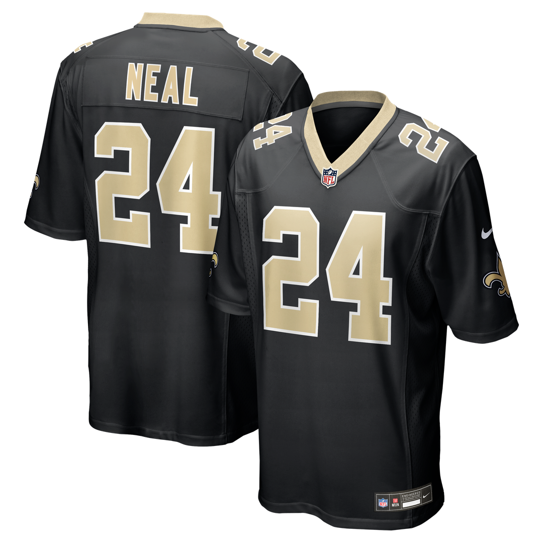 Devin Neal New Orleans Saints Nike Black Team Game Jersey