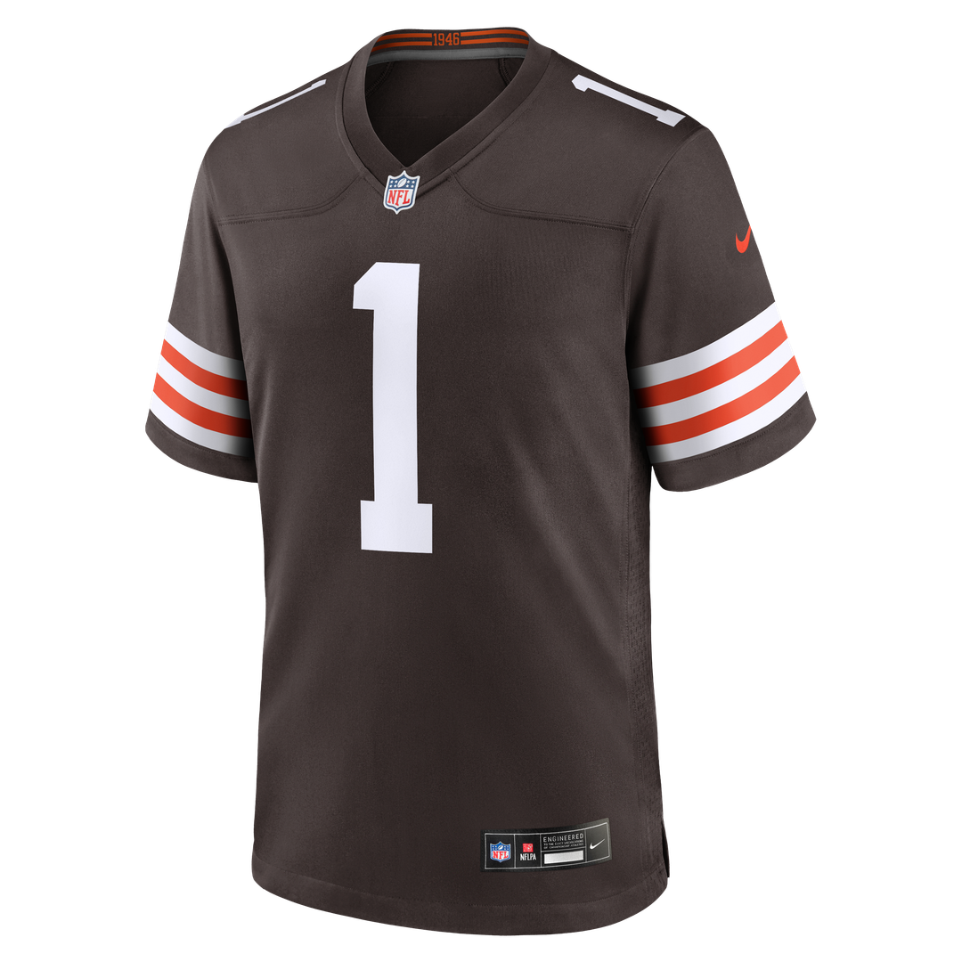 KC Concepcion Jr. Cleveland Browns Nike Brown Team Game Jersey