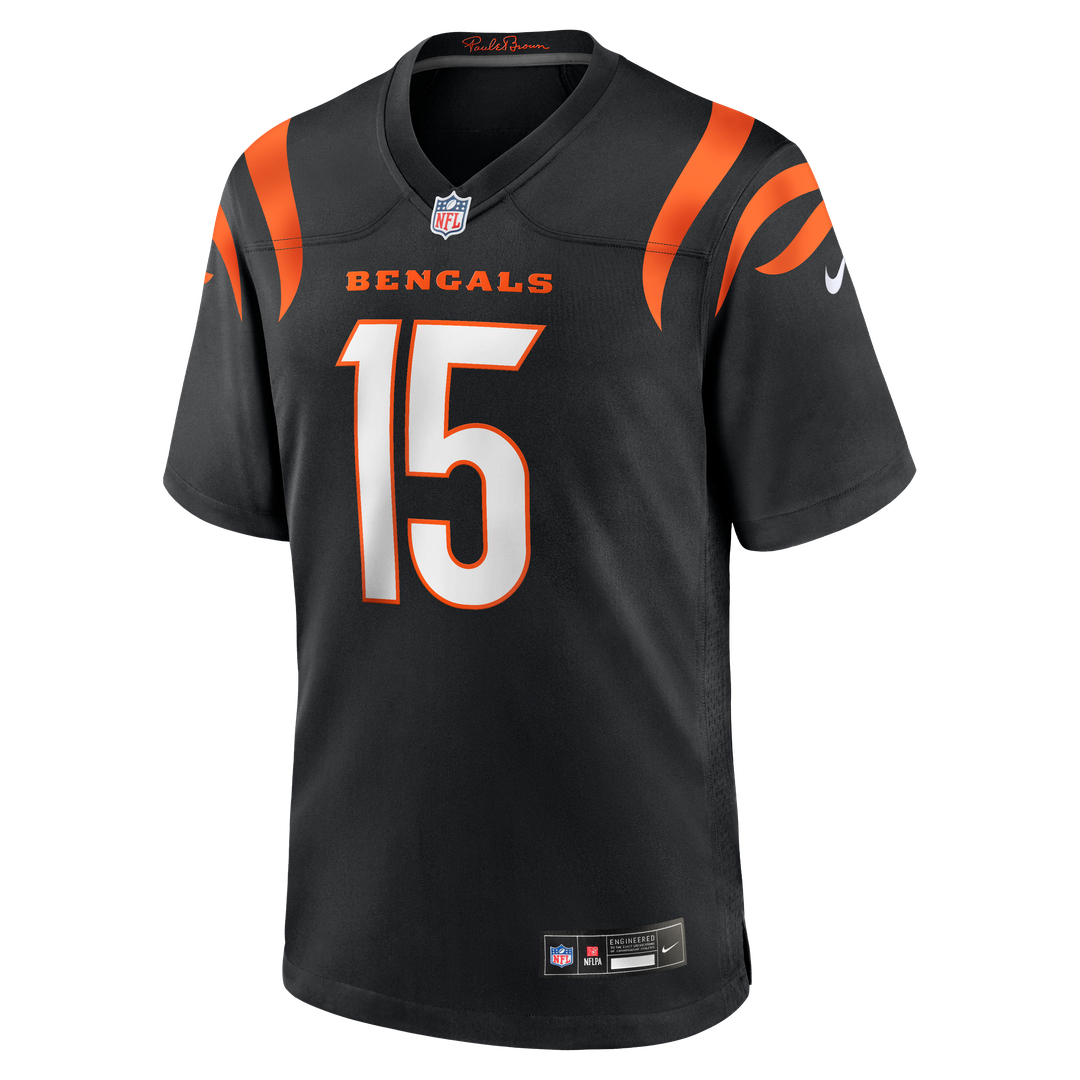 Charlie Jones Cincinnati Bengals Nike Black Team Game Jersey