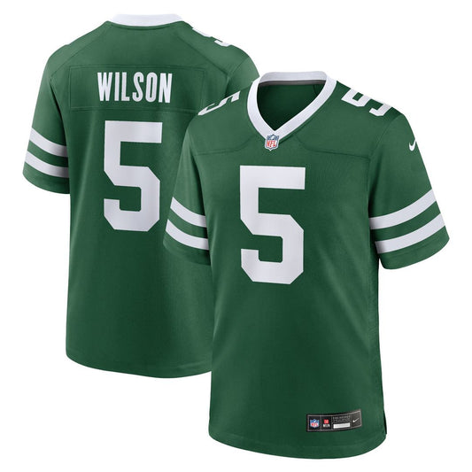 Garrett Wilson New York Jets Nike Legacy Green Game Jersey