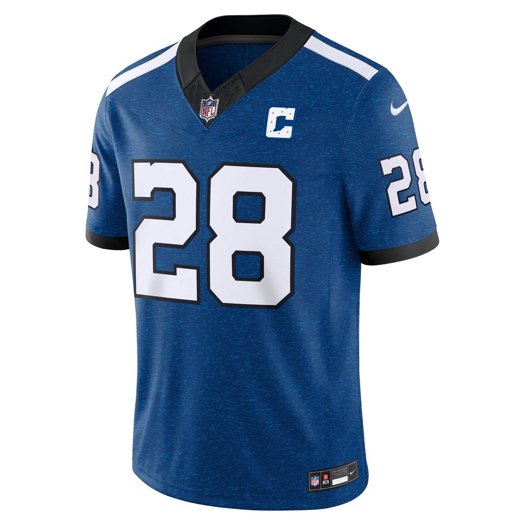 Jonathan Taylor Indianapolis Colts Nike Royal Alternate Indiana Nights Vapor F.U.S.E. Stitched Limited Jersey
