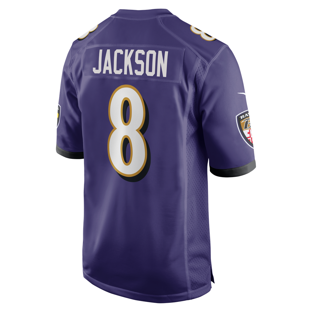 Lamar Jackson Baltimore Ravens Nike Purple Game Jersey