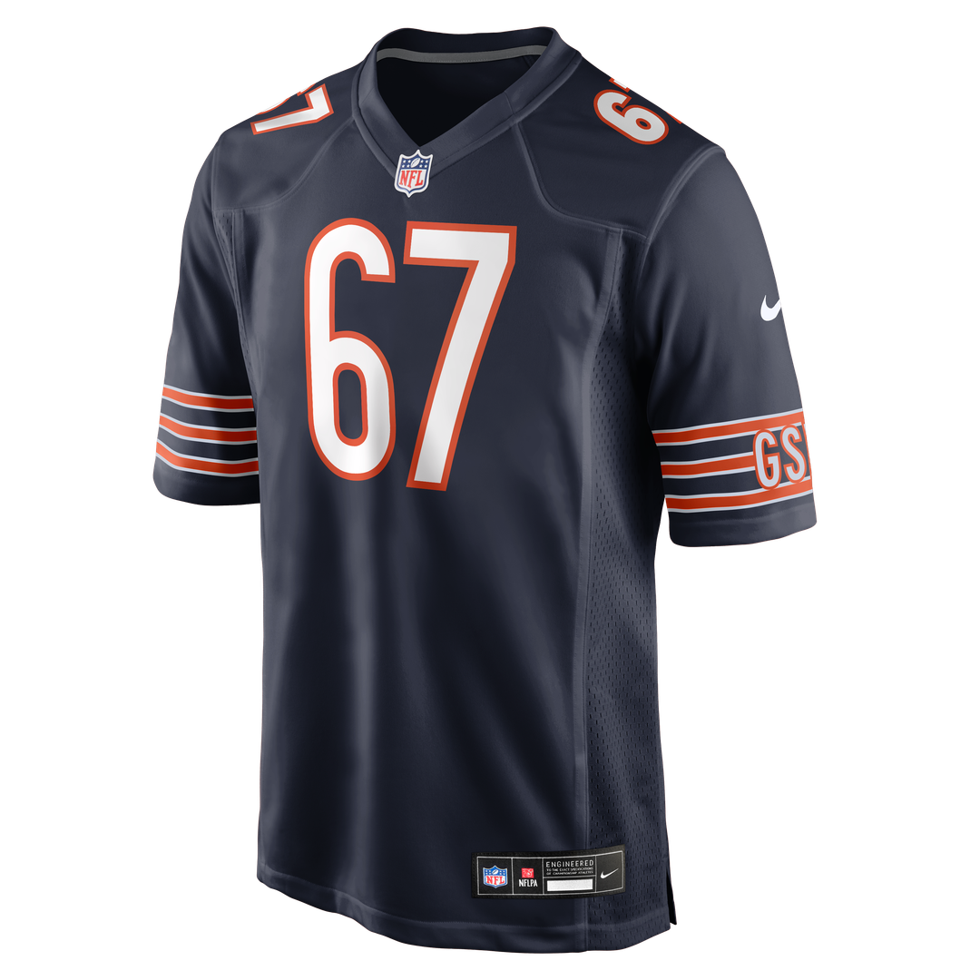 Garrett Bradbury Chicago Bears Nike Navy Team Game Jersey