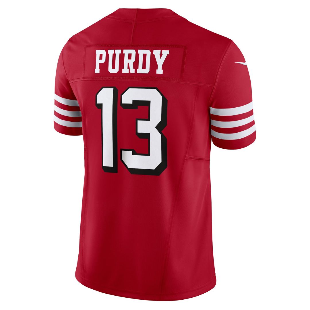 Brock Purdy San Francisco 49ers Nike Scarlet Vapor F.U.S.E. Limited Jersey