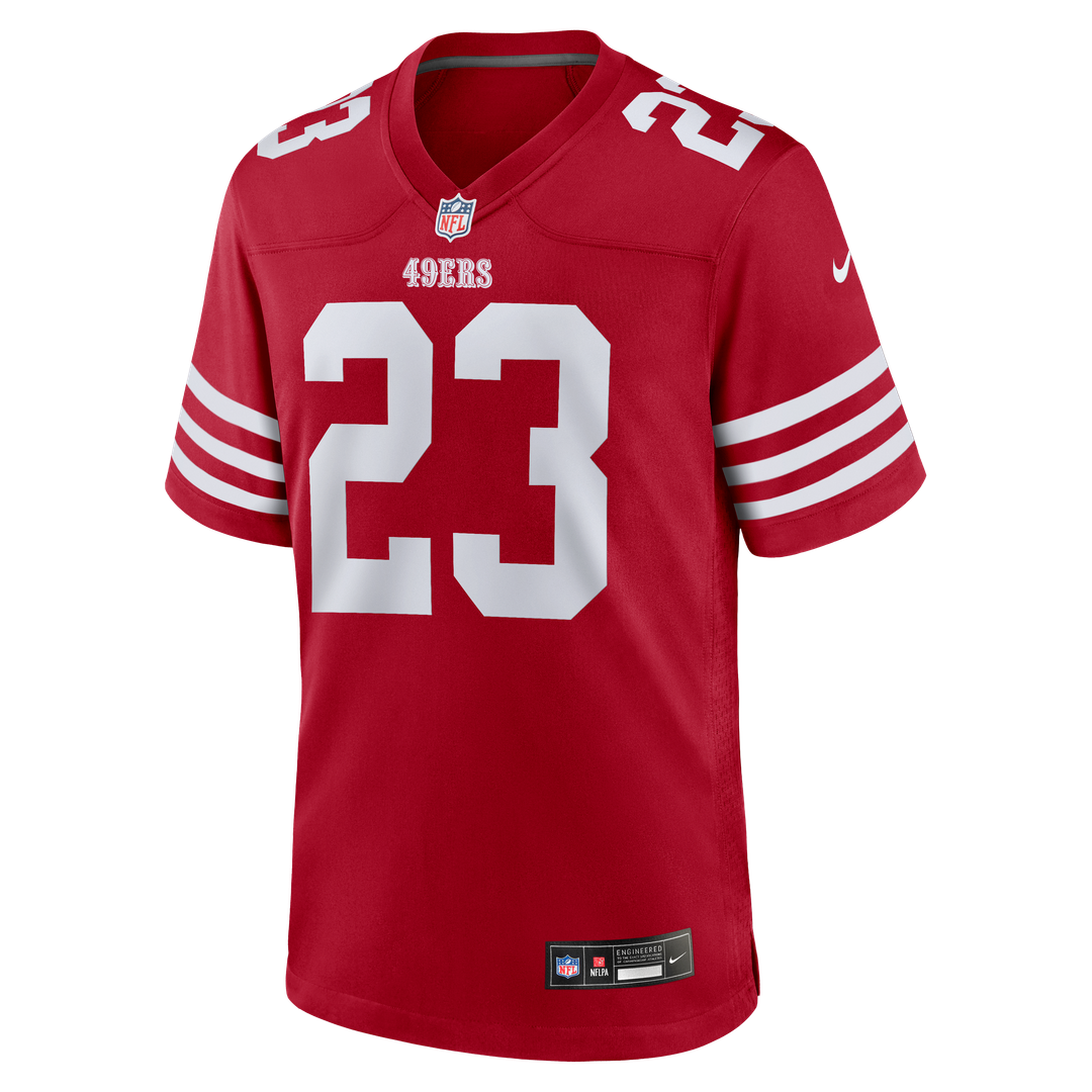 Christian McCaffrey San Francisco 49ers Nike White Game Player Jersey