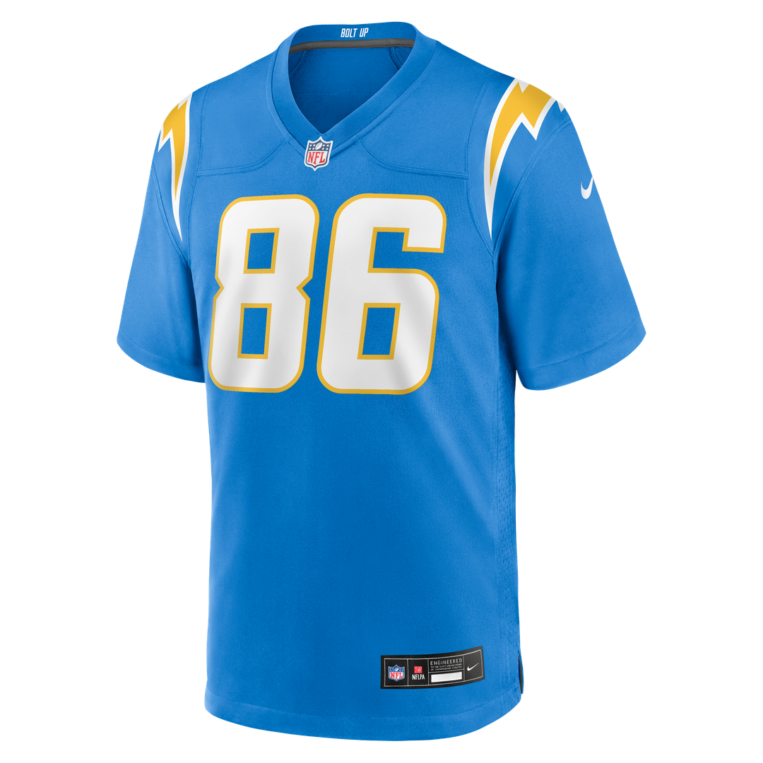 Oronde Gadsden Los Angeles Chargers Nike Powder Blue Team Game Jersey