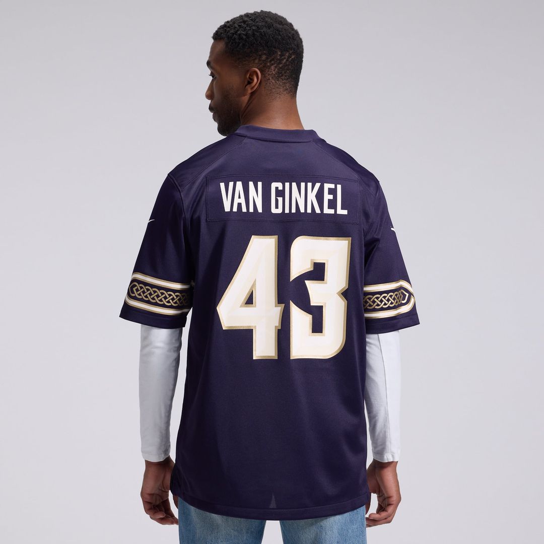 Andrew Van Ginkel Minnesota Vikings Nike Purple 2026 Rivalries Collection Game Jersey