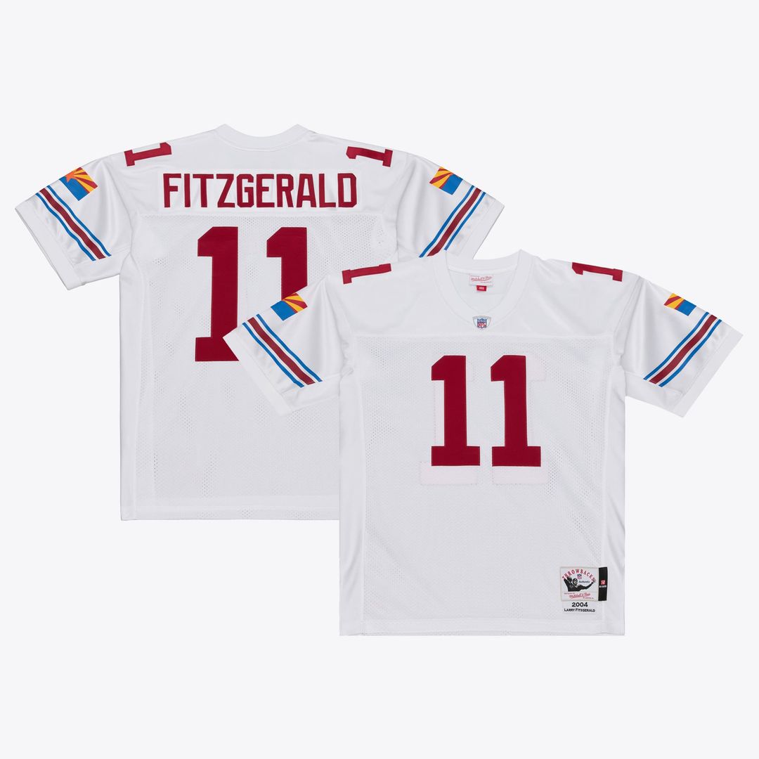 Larry Fitzgerald Arizona Cardinals Mitchell & Ness White 2004 Authentic Throwback Jersey