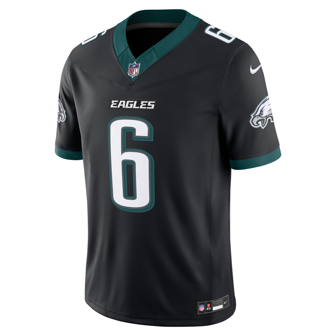 DeVonta Smith Philadelphia Eagles Nike Black Alternate Vapor F.U.S.E. Stitched Limited Jersey