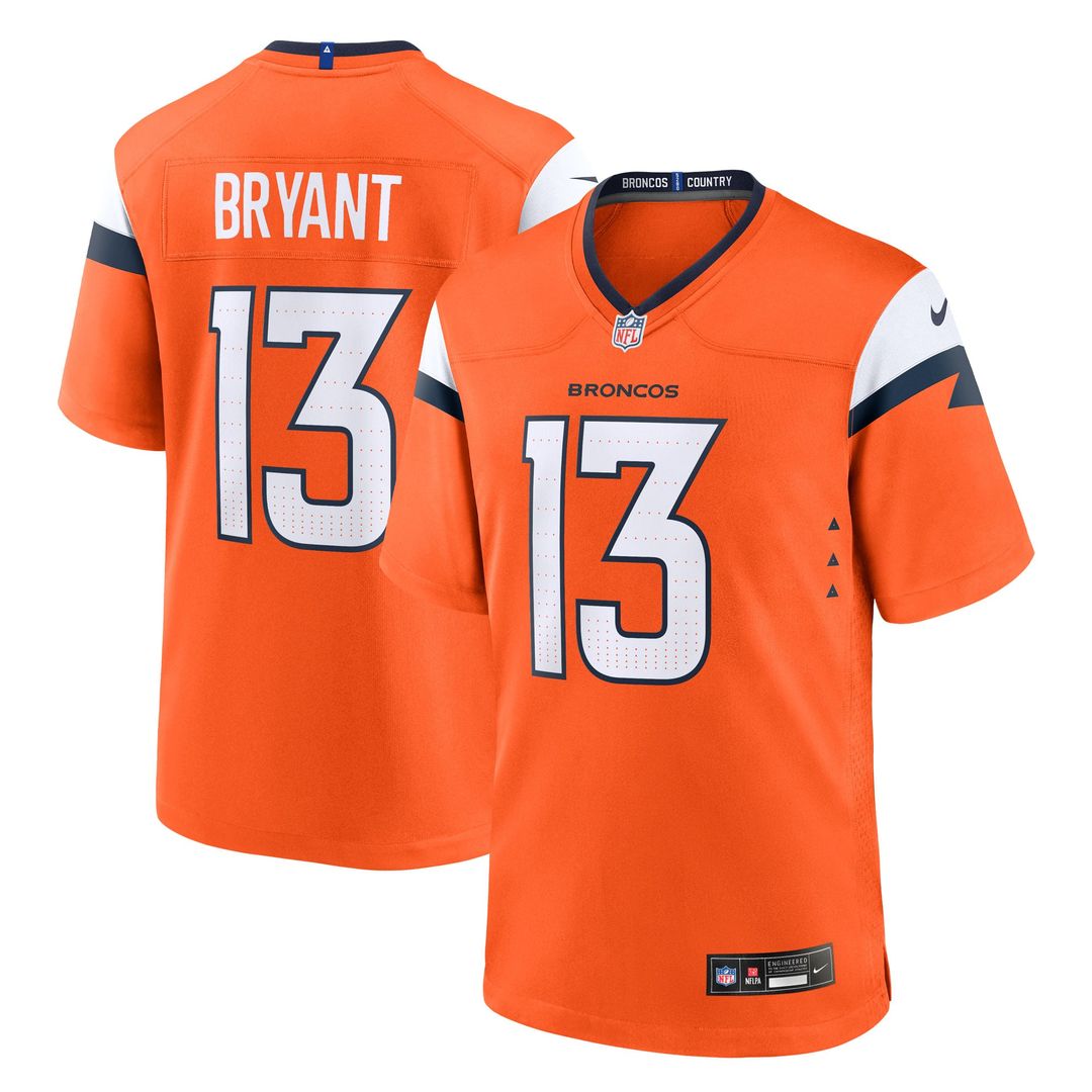 Pat Bryant Denver Broncos Nike Orange Team Game Jersey