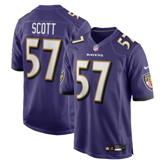 Bart Scott Baltimore Ravens Nike Purple Game Retired Player Jersey