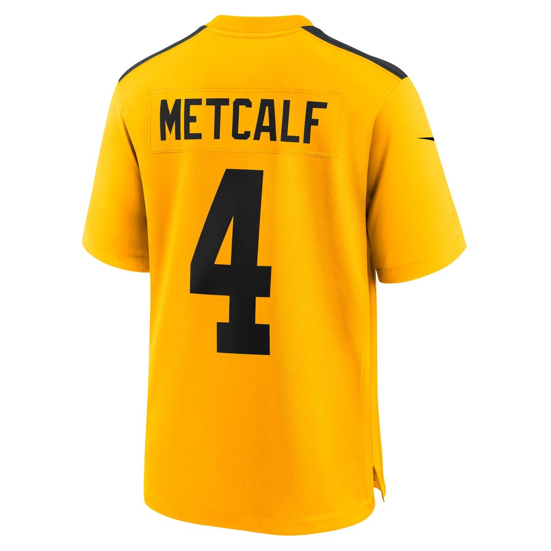 DK Metcalf Pittsburgh Steelers Nike Gold Alternate 1933 Throwback Game Jersey